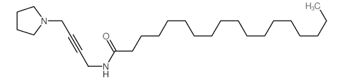 Octadecanamide,N-[4-(1-pyrrolidinyl)-2-butyn-1-yl]- Structure