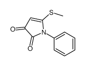 5-methylsulfanyl-1-phenylpyrrole-2,3-dione结构式