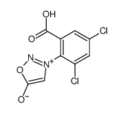 3-(2-Carboxy-4,6-dichlorophenyl)sydnone结构式