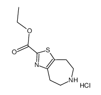 ethyl 5,6,7,8-tetrahydro-4H-thiazolo[4,5-d]azepine-2-carboxylate hydrochloride Structure