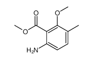 Benzoic acid, 6-amino-2-methoxy-3-methyl-, methyl ester (9CI)结构式