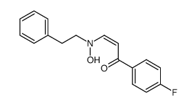 (Z)-1-(4-Fluoro-phenyl)-3-(hydroxy-phenethyl-amino)-propenone结构式