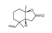 (3aR,7aR)-4,7a-Dimethyl-4-vinyl-hexahydro-benzofuran-2-one结构式