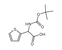 N-Boc-amino(2-thienyl)acetic acid结构式