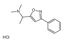 dimethyl-[1-(3-phenyl-1,2-oxazol-5-yl)ethyl]azanium,chloride Structure