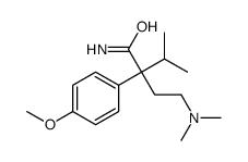 2-[2-(dimethylamino)ethyl]-2-(4-methoxyphenyl)-3-methylbutanamide结构式
