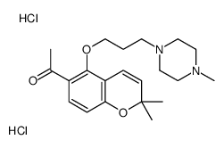 1-[2,2-dimethyl-5-[3-(4-methylpiperazin-1-yl)propoxy]chromen-6-yl]ethanone,dihydrochloride结构式