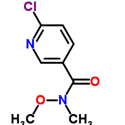 6-氯-N-甲氧基-N-甲基烟酰胺结构式