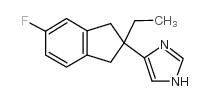 4-(2-ethyl-5-fluoro-1,3-dihydroinden-2-yl)-3H-imidazole结构式