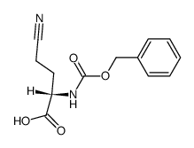 N-Cbz-β-cyanomethyl-L-Ala结构式