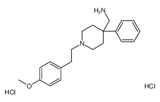 [1-[2-(4-methoxyphenyl)ethyl]-4-phenylpiperidin-4-yl]methanamine,dihydrochloride结构式