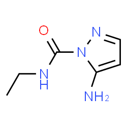 1H-Pyrazole-1-carboxamide,5-amino-N-ethyl-(9CI) structure