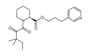(S)-3-(pyridin-3-yl)propyl 1-(3,3-dimethyl-2-oxopentanoyl)piperidine-2-carboxylate Structure