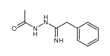 N-acetyl-2-phenyl-acetamidrazone Structure