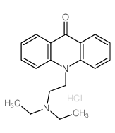 9(10H)-Acridinone,10-[2-(diethylamino)ethyl]-, hydrochloride (1:1)结构式