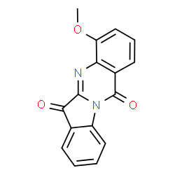 Indolo[2,1-b]quinazoline-6,12-dione,4-methoxy- Structure