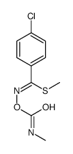 methyl (1Z)-4-chloro-N-(methylcarbamoyloxy)benzenecarboximidothioate结构式