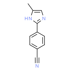 4-(4-METHYL-1H-IMIDAZOL-2-YL)-BENZONITRILE结构式