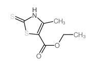 ethyl 4-methyl-2-sulfanylidene-3H-1,3-thiazole-5-carboxylate structure