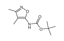 Carbamic acid, (3,4-dimethyl-5-isoxazolyl)-, 1,1-dimethylethyl ester (9CI)结构式