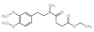 ethyl 3-[2-(3,4-dimethoxyphenyl)ethyl-methyl-carbamoyl]propanoate Structure