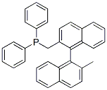 phosphine, [(2'-methyl[1,1'-binaphthalen]-2-yl)methyl]diphenyl- Structure