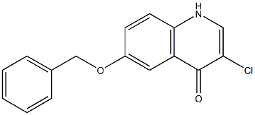 6-Benzyloxy-3-chloro-1H-quinolin-4-one结构式