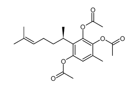 Leucoperezon-triacetat Structure