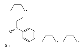 1-(benzenesulfinyl)ethyl-tributylstannane Structure