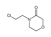 4-(2-chloro-ethyl)-morpholin-3-one structure