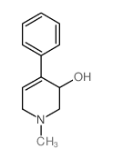 3-Pyridinol,1,2,3,6-tetrahydro-1-methyl-4-phenyl- structure