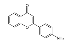 2-(4-aminophenyl)chromen-4-one结构式