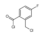 Benzoyl chloride, 2-(chloromethyl)-4-fluoro- (9CI) structure