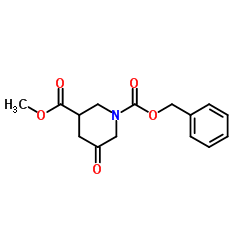 1-苯甲基 3-甲基 5-氧亚基哌啶-1,3-二甲酸基酯图片