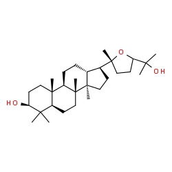 (20R)-20,24-Epoxydammarane-3β,25-diol structure
