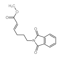 methyl 6-(1,3-dioxoisoindol-2-yl)hex-2-enoate结构式