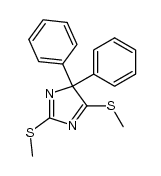 2,5-Bis(methylthio)-4,4-diphenyl-4H-imidazole Structure