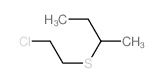 Butane,2-[(2-chloroethyl)thio]- Structure