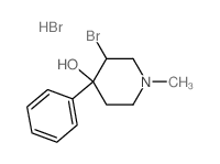 3-bromo-1-methyl-4-phenyl-piperidin-4-ol结构式