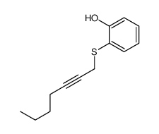 2-hept-2-ynylsulfanylphenol结构式