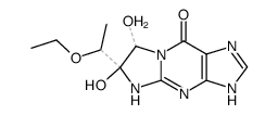 9H-Imidazo[1,2-a]purin-9-one,6-(1-ethoxyethyl)-1,4,6,7-tetrahydro-6,7-dihydroxy- (8CI) picture