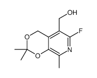 (6-fluoro-2,2,8-trimethyl-4H-[1,3]dioxino[4,5-c]pyridin-5-yl)methanol Structure