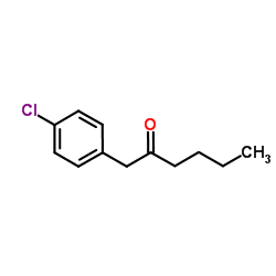 1-(4-Chlorophenyl)-2-hexanone结构式