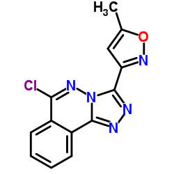 6-Chloro-3-(5-methyl-1,2-oxazol-3-yl)[1,2,4]triazolo[3,4-a]phthalazine结构式