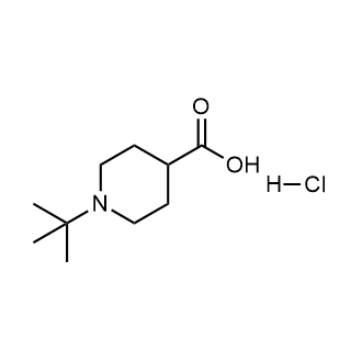 1-tert-Butylpiperidine-4-carboxylic acid hydrochloride structure