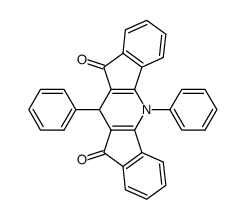 Diindeno[1,2-b:2,1-e]pyridine-10,12-dione,5,11-dihydro-5,11-diphenyl- Structure