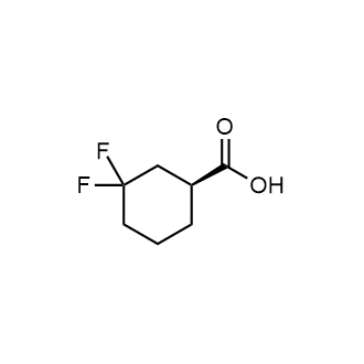 (S)-3,3-二氟环己烷-1-羧酸结构式
