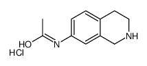 N-(1,2,3,4-tetrahydroisoquinolin-7-yl)acetamide,hydrochloride Structure