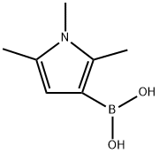1,2,5-Trimethylpyrrole-3-boronic acid结构式