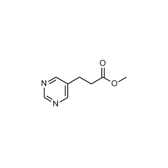 3-(嘧啶-5-基)丙酸甲酯结构式